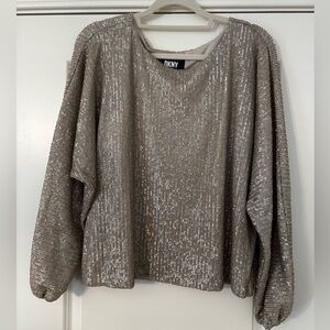 DKNY sequin blouse